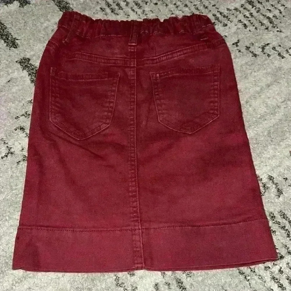 Jade Mackenzie girls maroon‎ denim skirt size 4 - Picture 2 of 2